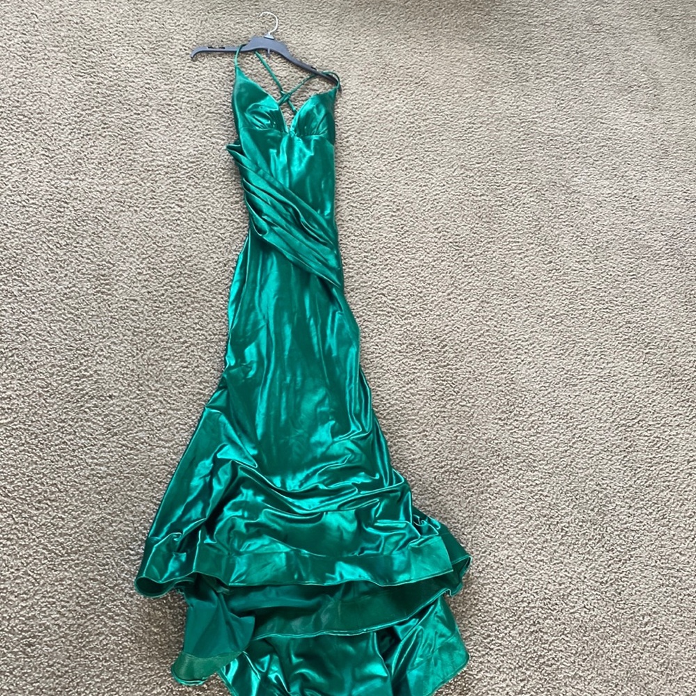 Prom dress green